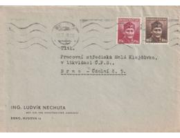 ČSR 1946 Dopis adresovaný do Pracovního střediska Malá Klajd