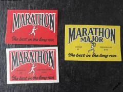 Marathon - Czechoslovak make - nálepky od sirek 3 kusy