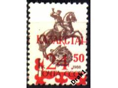 Kazachstán 1992 , Přetisk na sovětské známce, Michel č. 13 *