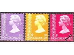 Hong Kong 1977 Alžběta II., výplatní, Michel č.334-6 **