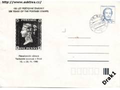 150 let poštovní známky Filatelistická výstava Brno 1990, CO