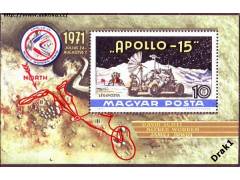 Maďarsko 1971 Apollo 15 na Měsíci, Michel č.Bl.87**