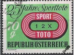 Rakousko o Mi.1468 25 let Sporttota