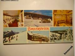 Nízké Tatry: hotel Smrekovica interiér koliba 1972 VF