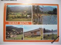 Horní Bečva: přehrada,střed obce, rekr.středisko Mír  (1985)