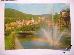 Karlovy Vary: fontána v lázeňské čtrvti (1969)