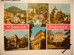 Banská Štiavnica - Kalvária - celk. pohled, škola (70. léta)