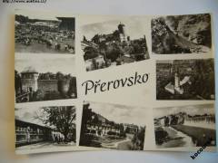 Přerov okénková: VC motokros, výstava zvířat - razítko 1968