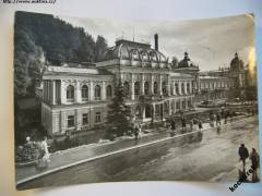 Mariánské Lázně Společenský dům, lidé 1967 Orbis