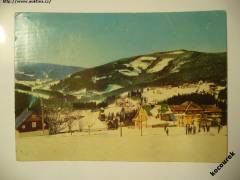 Krkonoše Špindlerův Mlýn celkový pohled 1967