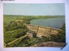 Vranovská přehrada přehradní zeď celk. pohled 60. léta Orbis