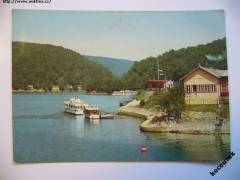 Vranovská přehrada přístaviště lodě restaurace 1968