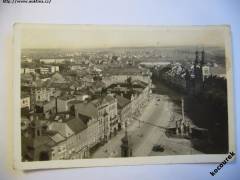 Hradec Králové náměstí celkový pohled 1951 Orbis MF