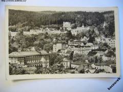 Mariánské Lázně panorama 1953 Orbis MF