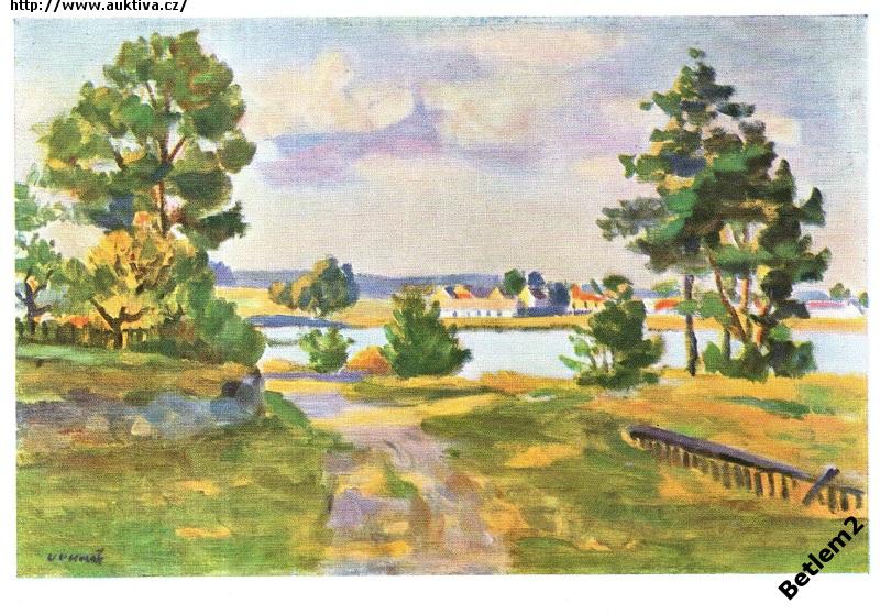 V.V. Novák (**p662) Jihočeský motiv - aukce online - auktiva