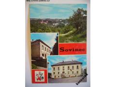 Sovinec o. Bruntál celk. pohled pohostinství MNV - 1985