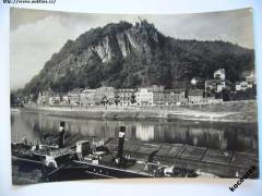 Děčín Labské nábřeží Pastýřská stěna loď - Orbis 1964