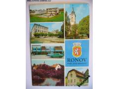 Ronov nad Doubravou o. Chrudim ZDŠ Jednota MěNV kostel 1982