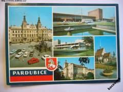 Pardubice MěNV nádraží autobus Škoda RTO Polabiny - 1978