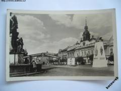 Chrudim náměstí JZD propaganda socialismus 1958 Orbis