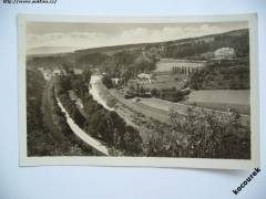 Lázně Teplice nad Bečvou letecký pohled 1949 (Fototypia)