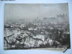 Bratislava - zimní panoráma, celkový pohled - Osveta 1957