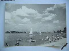 Senec - Slnečné jazerá - lidé, plachetnice - 60. léta