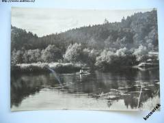 Hradiště na řeka Berounka Křivoklátsko Berounsko Orbis 1966