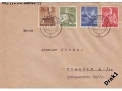 Německo Reich 1943 Pracovní služba, Michel č.850-3 na obálc