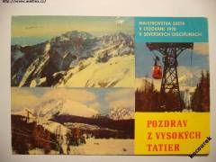 Vysoké Tatry MS v lyžování 1970, lanovka, můstek