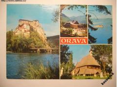 Orava hrad Roháče Zverovka priehrada Tvrdošín kostel 1974