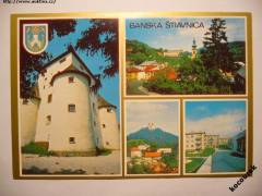 Banská Štiavnica nový a starý zámok sídlisko erb 80. léta