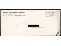 USA dopis do ČS - frankotyp Indianapolis 15-oct-69