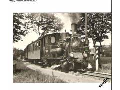 Vlak , Železnice, Německo parní Spreewald