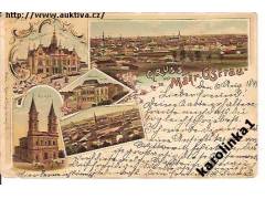 OSTRAVA = KOLÁŽ + LITOGRAFIE  =rok 1899*a==2284