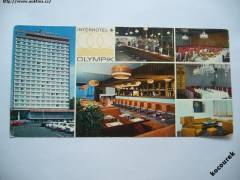 Praha - Interhotel OLYMPIK intariér panoramatická 70. léta