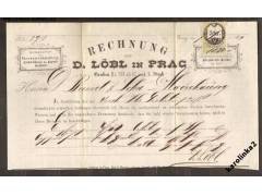 RECHNUNG =D.LOBL IN PRAG+KOLEK 5Kr /rok1870*c1152