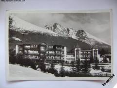 Vysoké Tatry Nový Smokovec hotel nálepka 20h - 1946 MF