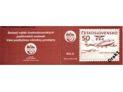 1986 Praha - Moskva letecká linka 1986 ZS 53a známkový sešit