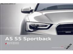 Audi A5 S5 Sportback prospekt 09 / 2011 DE