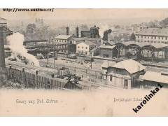 POLSKÁ OSTRAVA =TOVÁRNA=NADRAŽÍ =rok1900?*kc8341